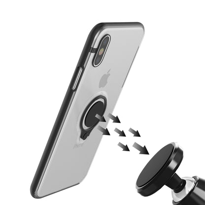 Husa Apple iPhone 6 Armor Ring cu inel magnetic Transparent-3