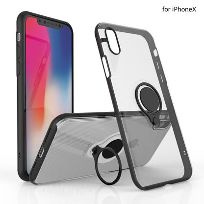 Husa Apple iPhone 6 Armor Ring cu inel magnetic Transparent-8