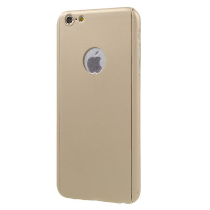 Husa Apple iPhone 6 Plus/6S Plus Full Cover 360 Auriu + Folie de protectie-2
