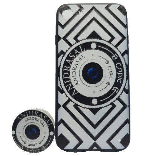 Husa Apple iPhone 6 Plus/6S Plus Multicolor Model Camera Foto + Suport inclus-0