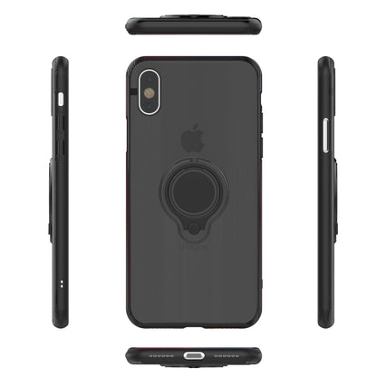 Husa Apple iPhone 7 Armor Ring cu inel magnetic Negru-0
