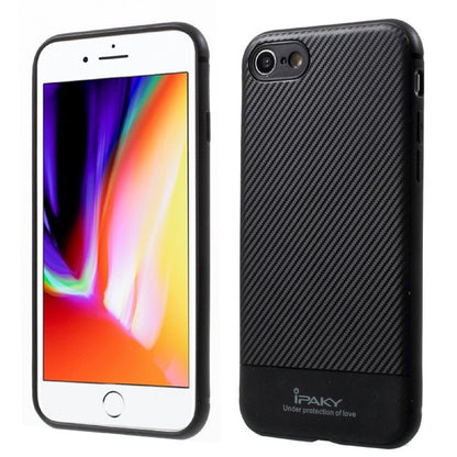 Husa Apple iPhone 7 IPAKY Carbon Fiber Negru-2