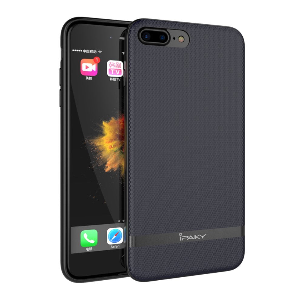 Husa Apple iPhone 7 Ipaky Rubber Coating Negru-2