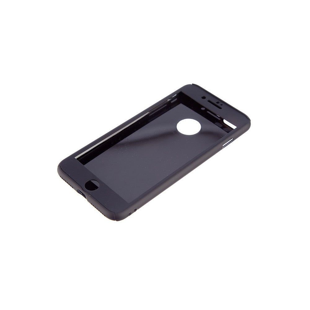 Husa Apple iPhone 7 Plus Full Cover 360 Negru + Folie de protectie-2