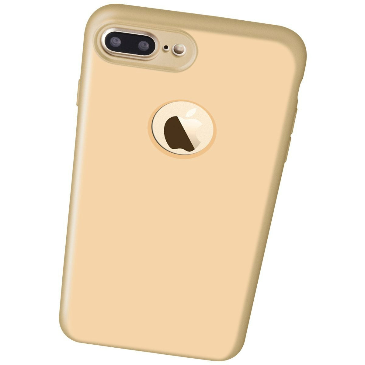 Husa Apple iPhone 7 Plus Full Silicone 360 Auriu-2