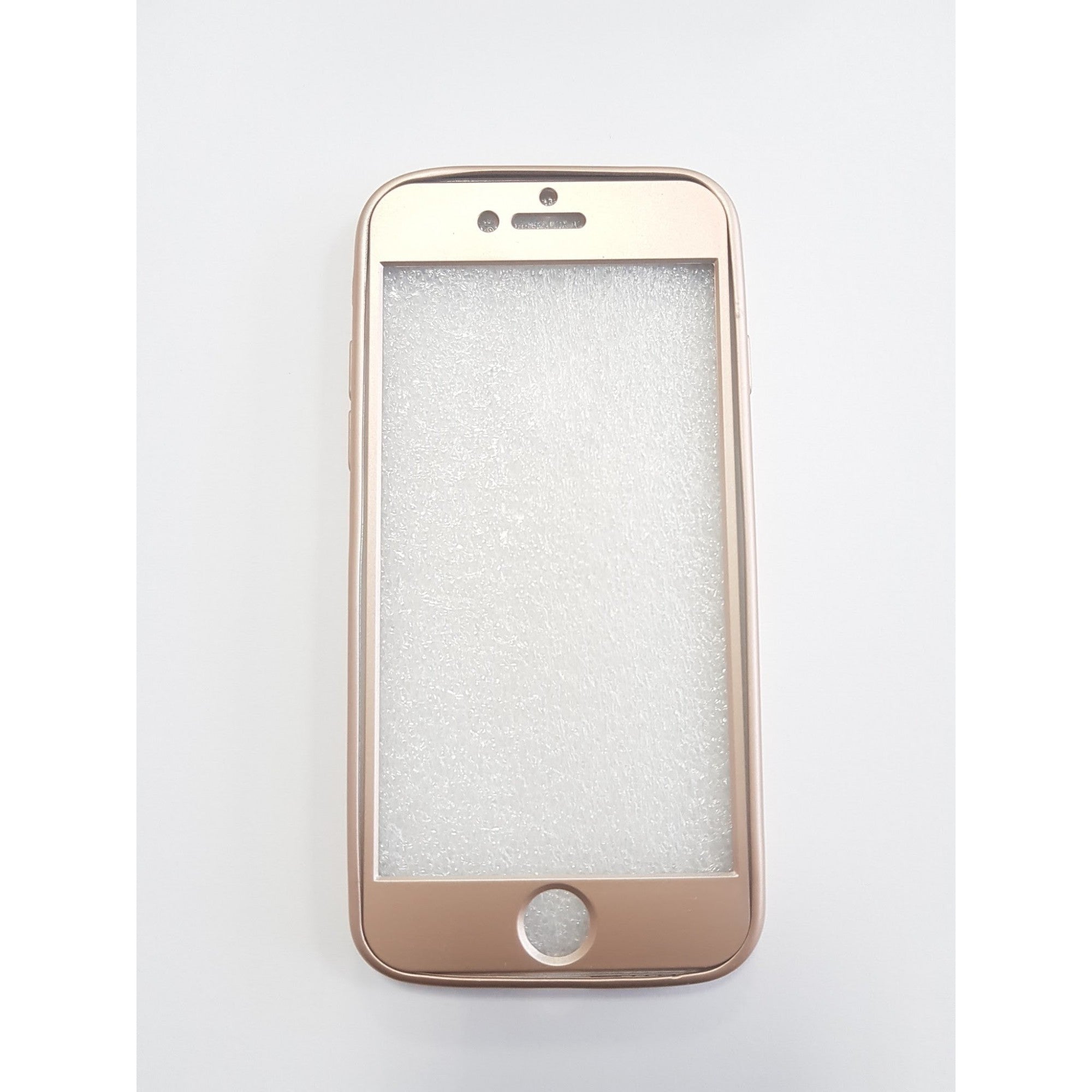 Husa Apple iPhone 7 Plus Full Silicone 360 Auriu-4