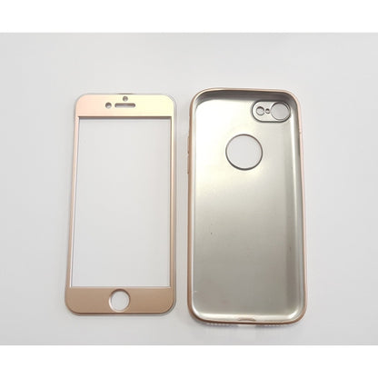 Husa Apple iPhone 7 Plus Full Silicone 360 Auriu-5