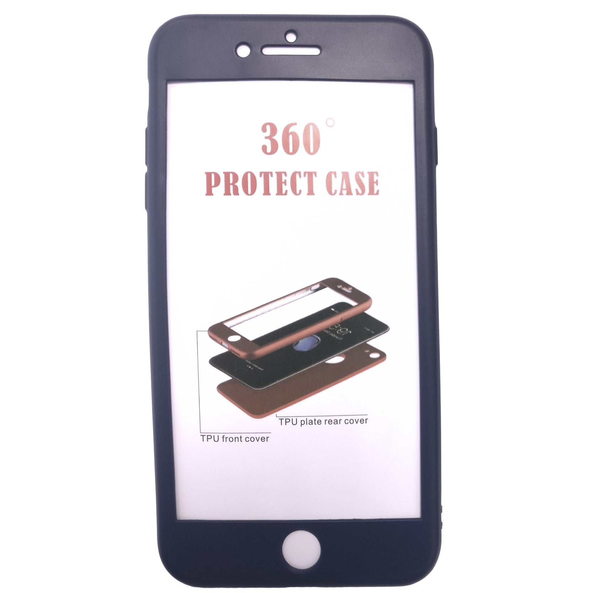 Husa Apple iPhone 7 Plus Full Silicone Albastru-2