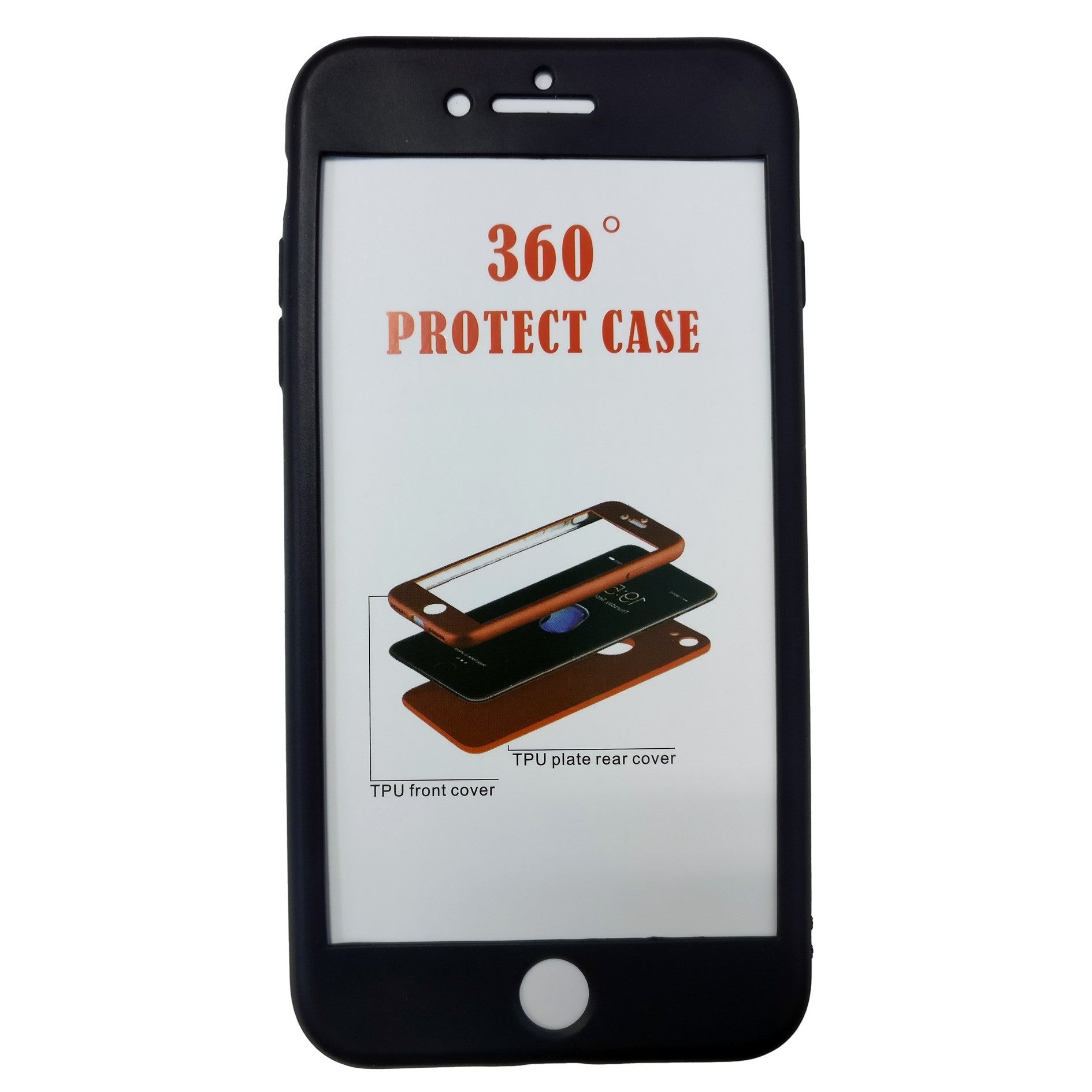 Husa Apple iPhone 7 Plus Full Silicone Negru-3
