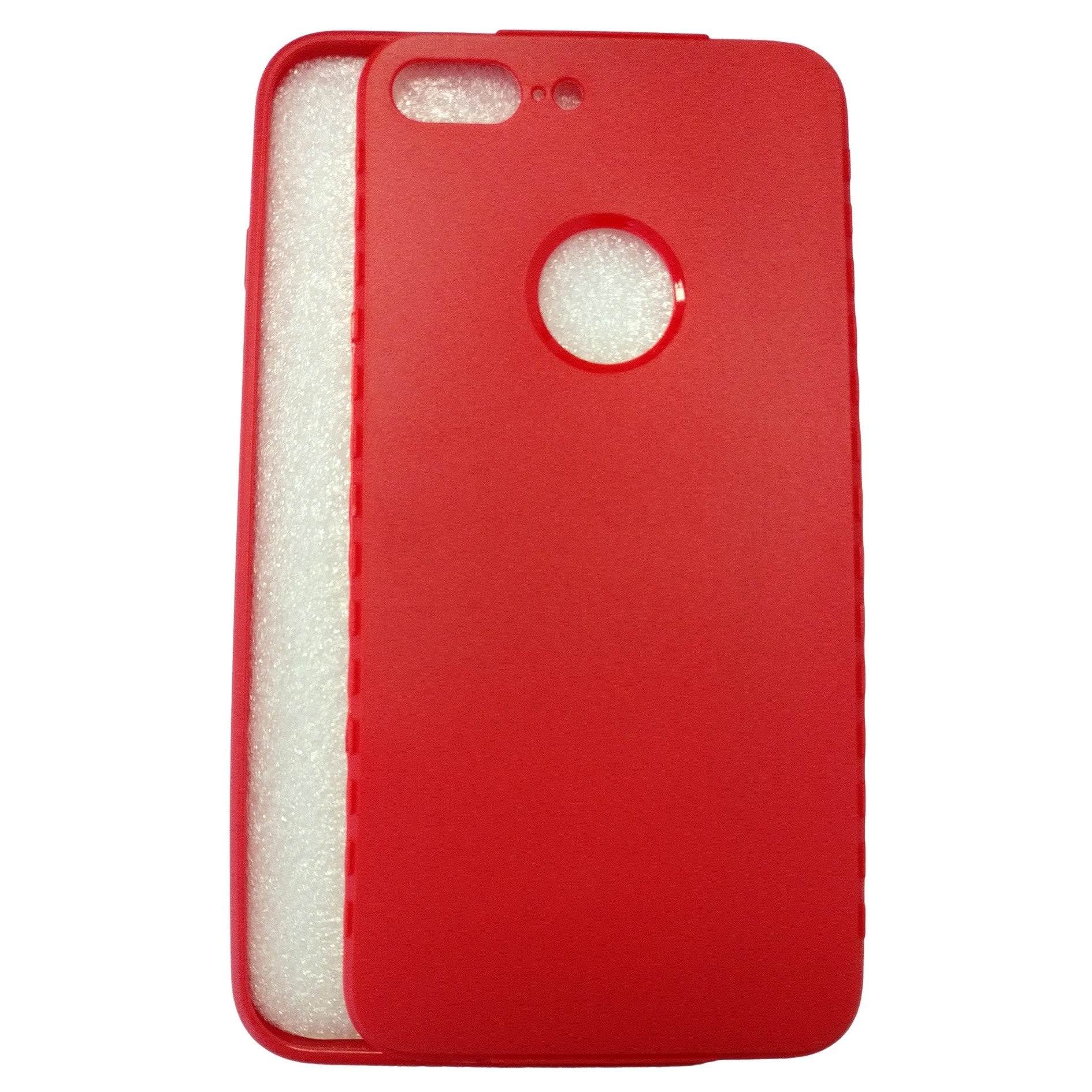 Husa Apple iPhone 7 Plus Full Silicone Rosu-4