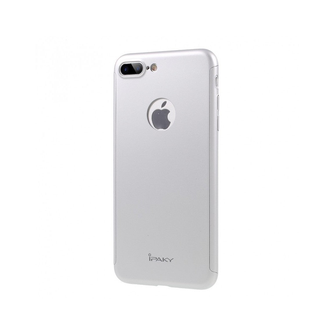 Husa Apple iPhone 7 Plus IPAKY Full Cover 360 Argintiu + Folie Cadou-6