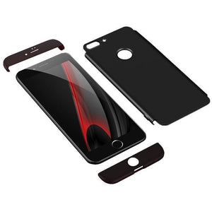 Husa Apple iPhone 7 Plus/iPhone 8 Plus Ultra-subtire 3 in 1 Negru-0