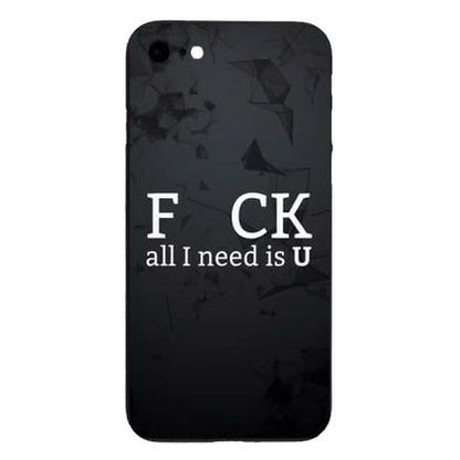 Husa Apple iPhone 7 Plus Multicolor Mesaj Fcuk-1