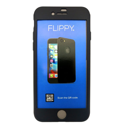 Husa Apple iPhone 7 Premium Full Cover 360 Negru + Folie Cadou-5