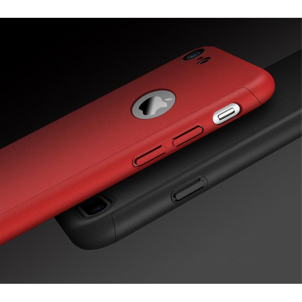 Husa Apple iPhone 7 Premium Full Cover 360 Rosu + Folie Cadou-1