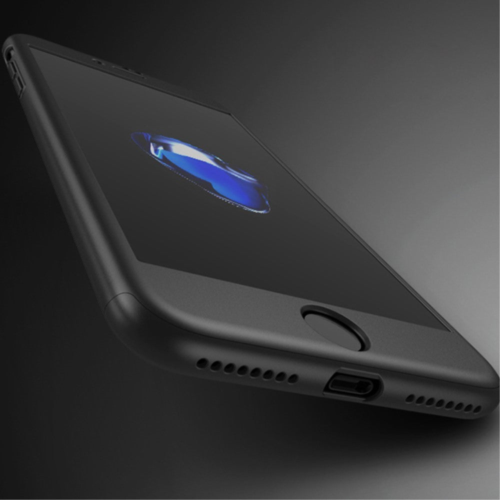 Husa Apple iPhone 8 Full Cover 360 Negru + Folie Cadou-3