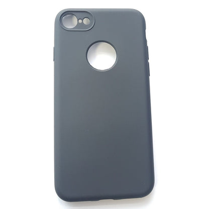 Husa Apple iPhone 8 Full Silicone 360 Negru + Folie de protectie-4