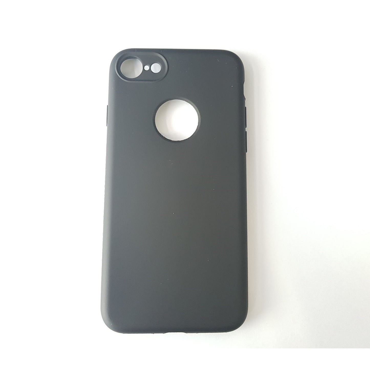 Husa Apple iPhone 8 Plus Full Silicone 360 Negru + Folie de protectie-3