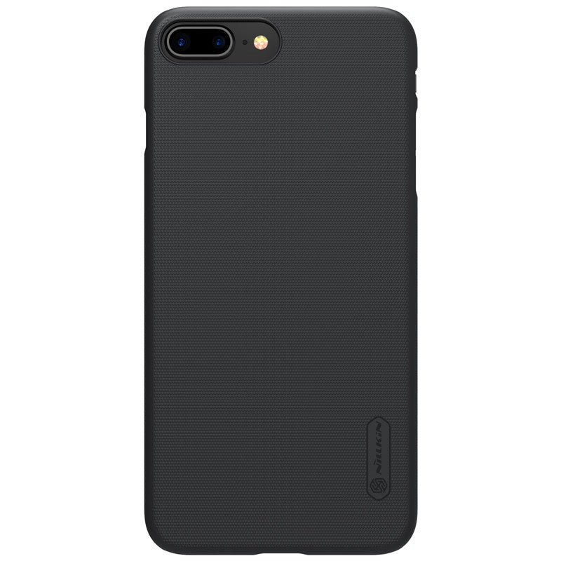 Husa Apple iPhone 8 Plus Nillkin Frosted Shield Negru + Folie de protectie-2