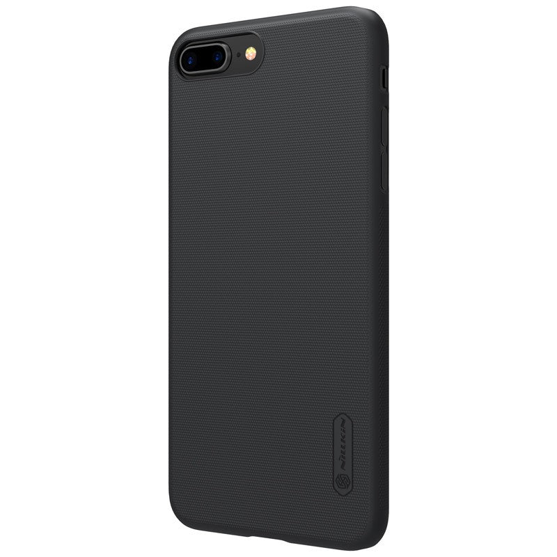 Husa Apple iPhone 8 Plus Nillkin Frosted Shield Negru + Folie de protectie-3