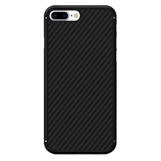 Husa Apple iPhone 8 Plus Nillkin Synthetic Fiber Negru-2