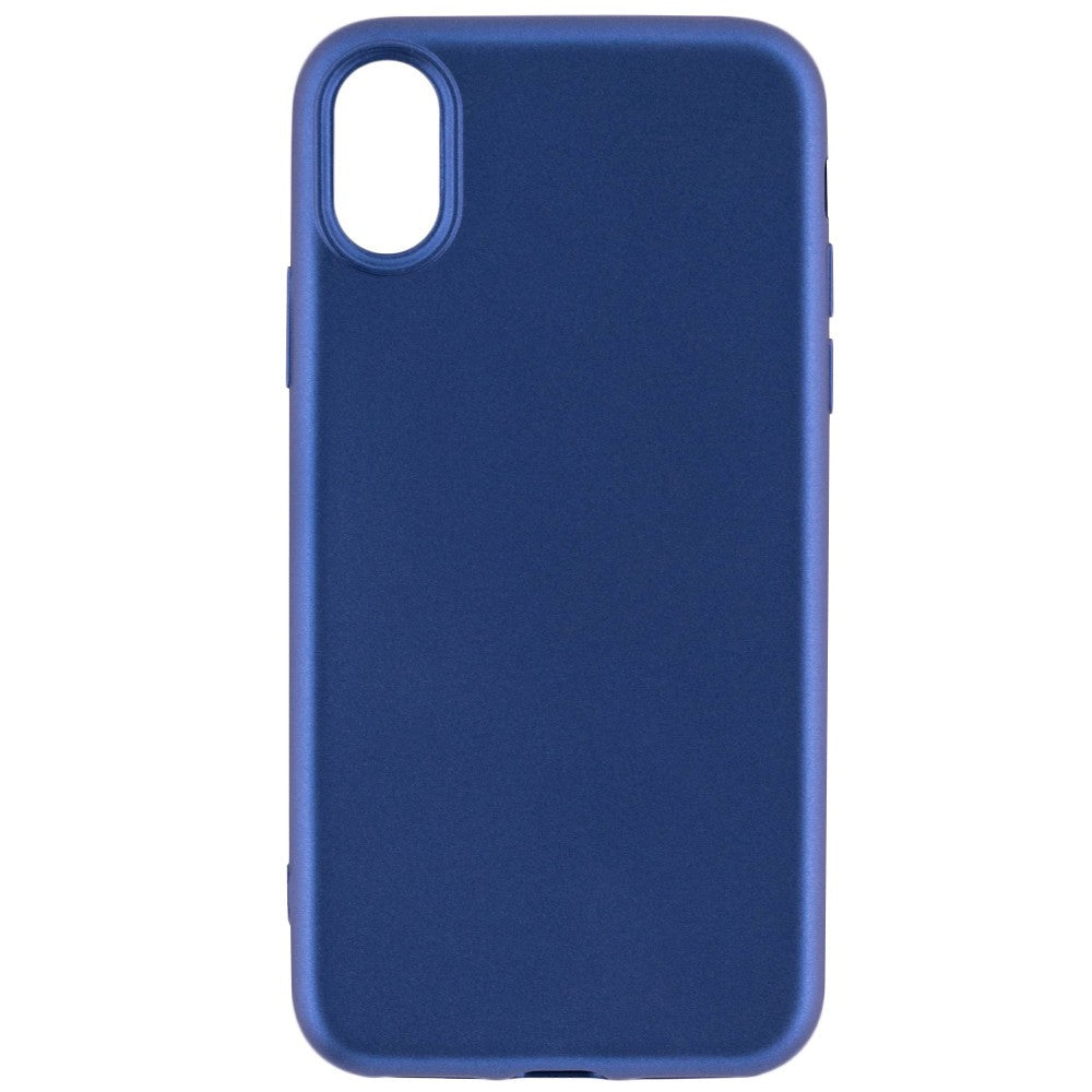 Husa Apple iPhone X Full Silicone 360 Albastru + Folie de protectie-3