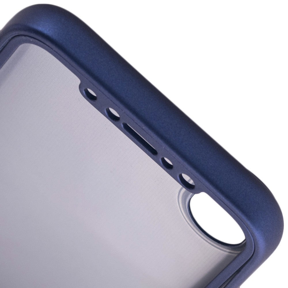 Husa Apple iPhone X Full Silicone 360 Albastru + Folie de protectie-6