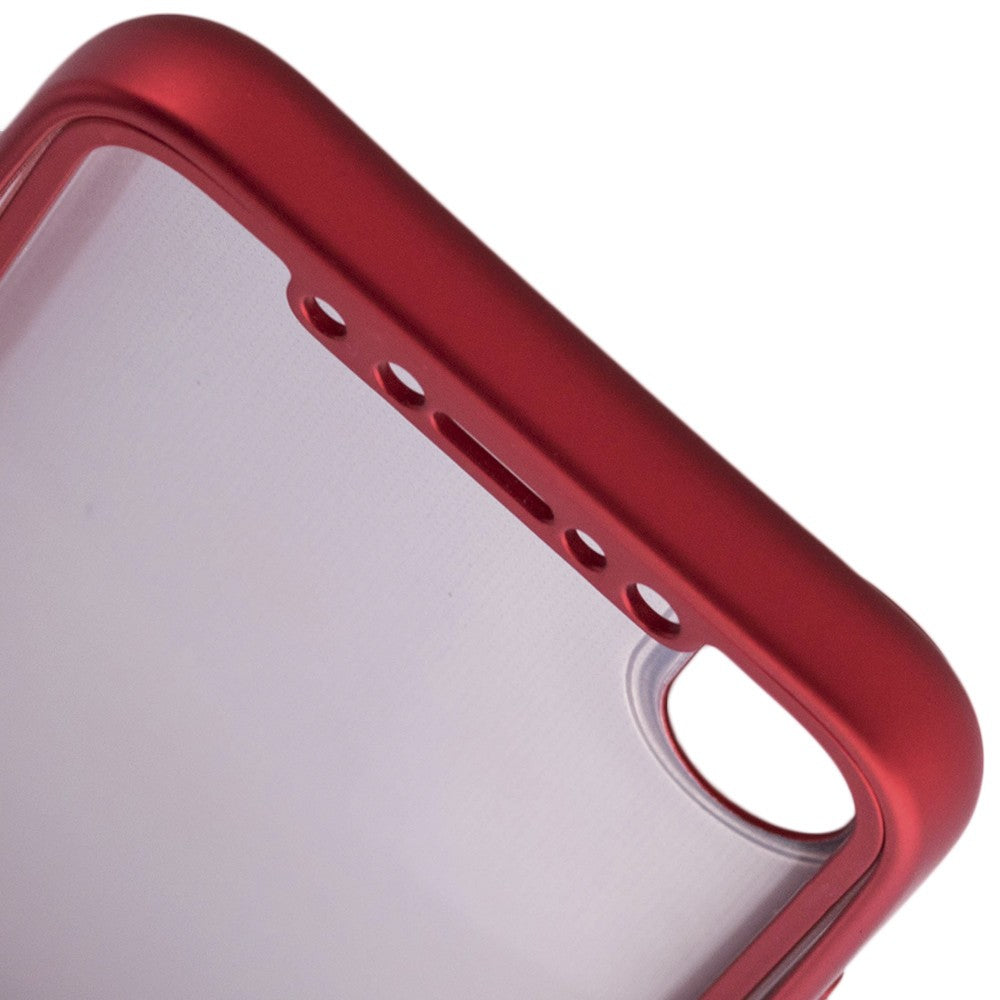 Husa Apple iPhone X Full Silicone 360 Rosu + Folie de protectie-2