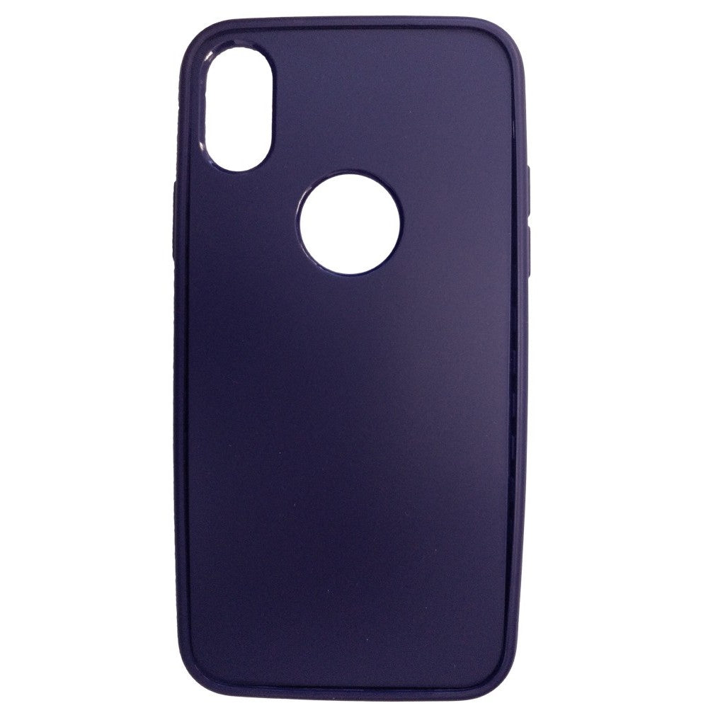 Husa Apple iPhone X Full Silicone Albastru-4