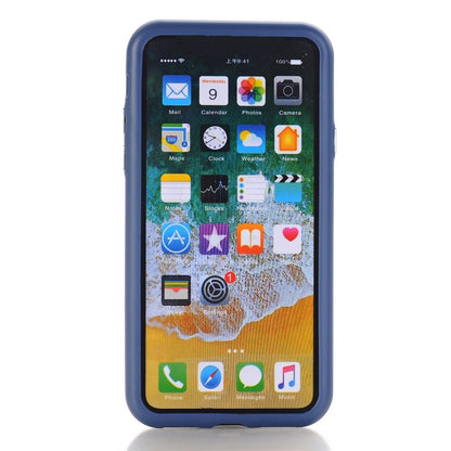Husa Apple iPhone X Full Silicone Albastru-5