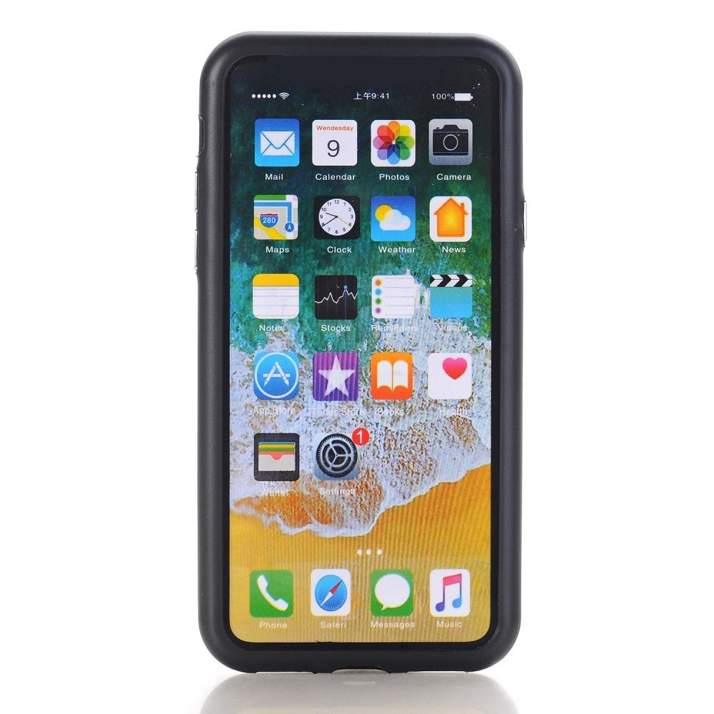 Husa Apple iPhone X Full Silicone Negru-4