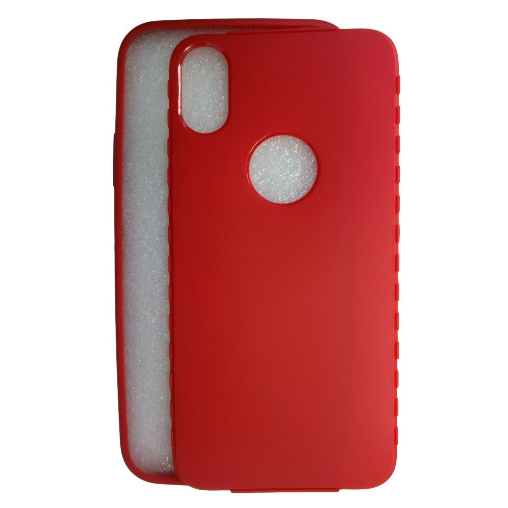 Husa Apple iPhone X Full Silicone Rosu-4