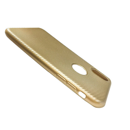 Husa Apple iPhone X i-Zore Carbon Fiber Auriu-2