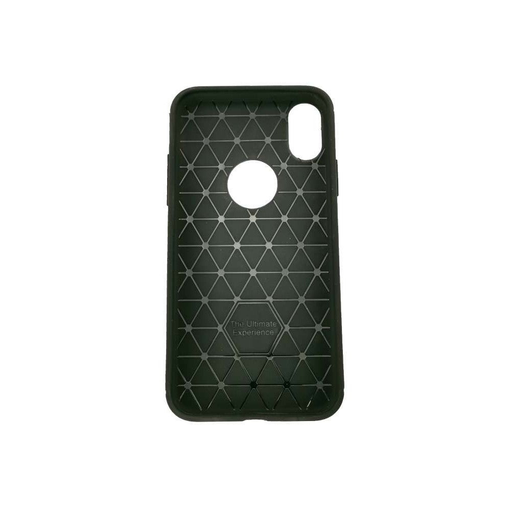 Husa Apple iPhone X Tpu, carbon, Negru-1