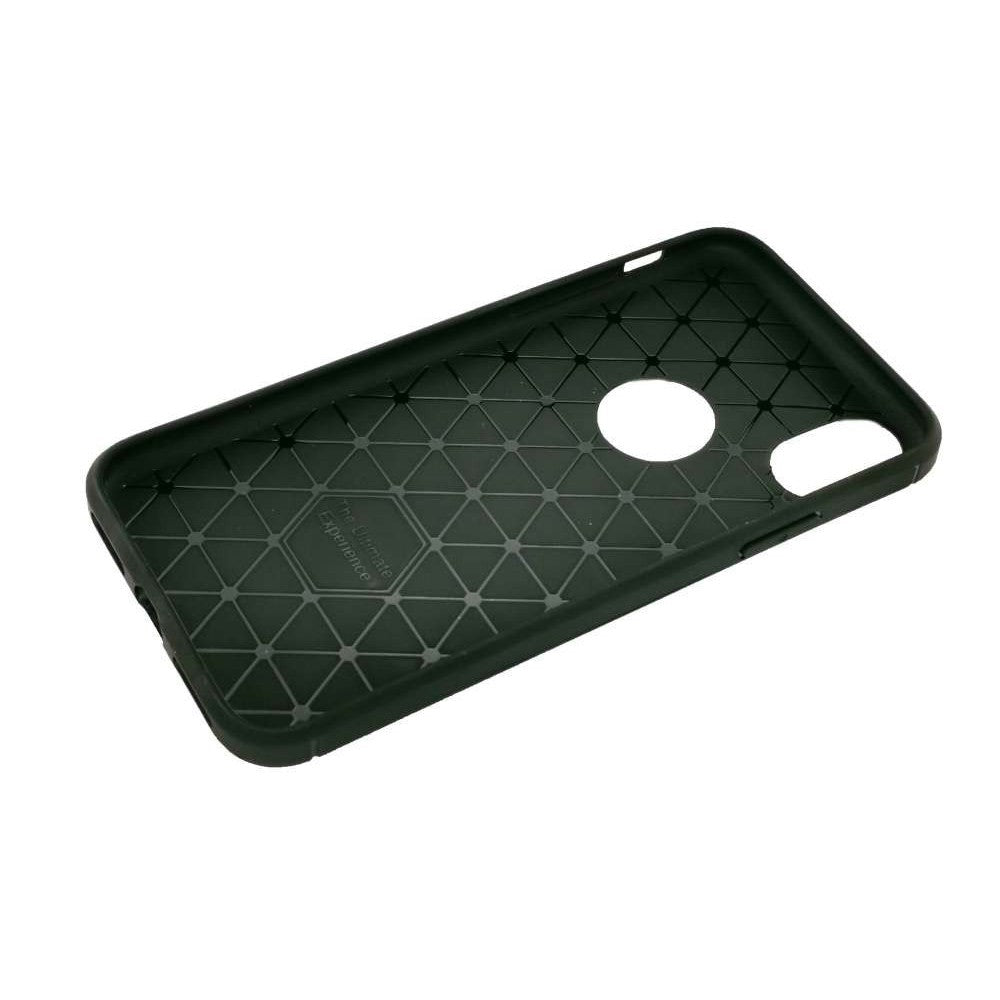 Husa Apple iPhone X Tpu, carbon, Negru-2