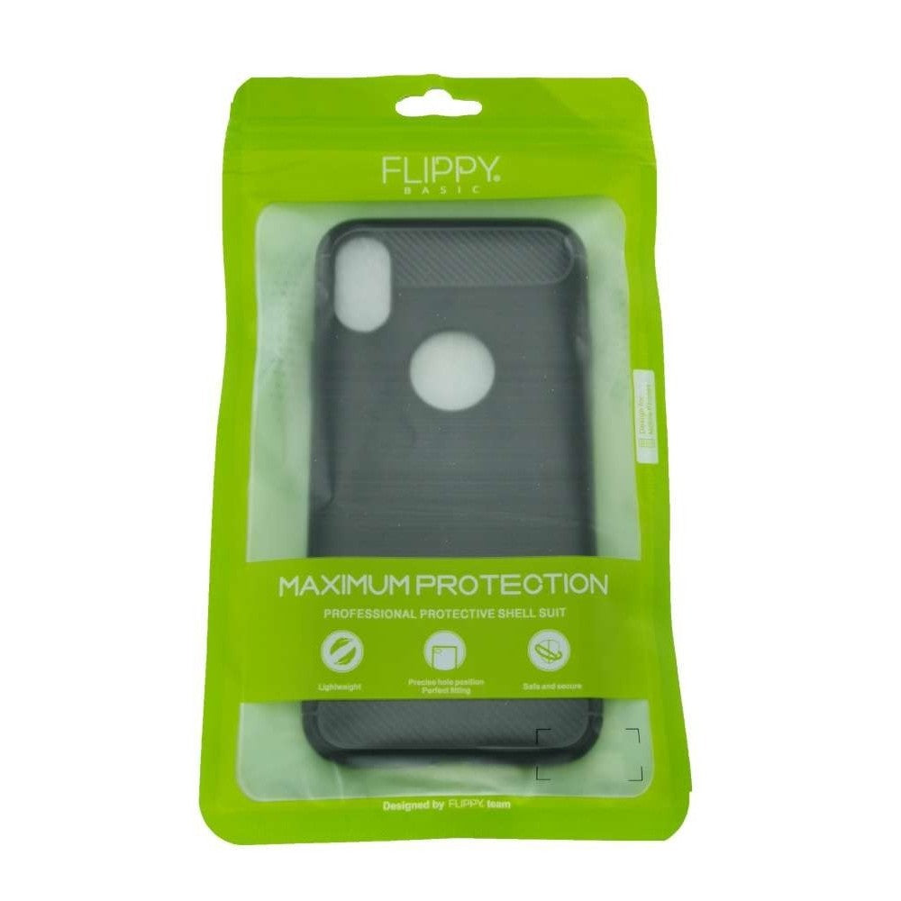 Husa Apple iPhone X Tpu, carbon, Negru-3