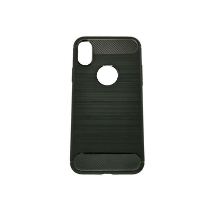 Husa Apple iPhone X Tpu, carbon, Negru-0