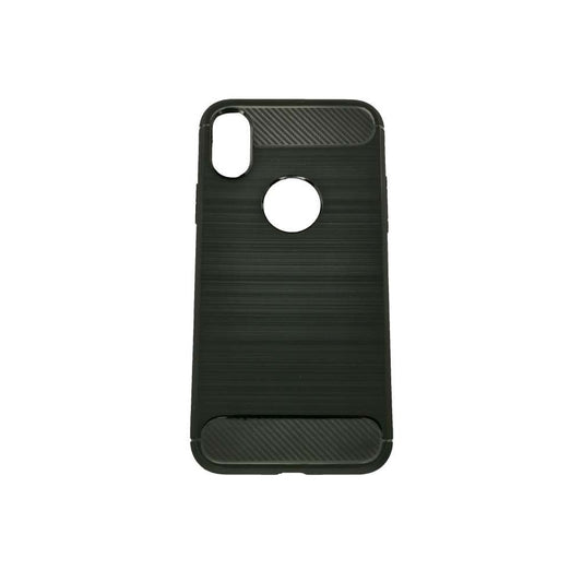 Husa Apple iPhone X Tpu, carbon, Negru-0