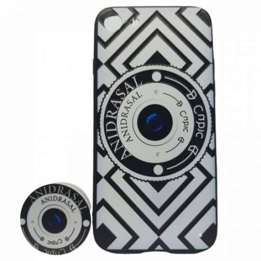 Husa Apple iPhone X/XS Multicolor Model Camera Foto + Popsocket inclus-1
