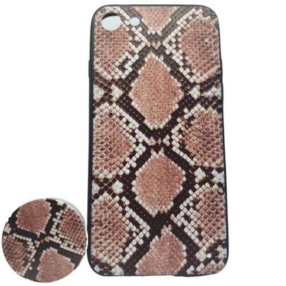 Husa Apple iPhone X/XS Multicolor Model Sarpe 2 + Popsocket inclus-1