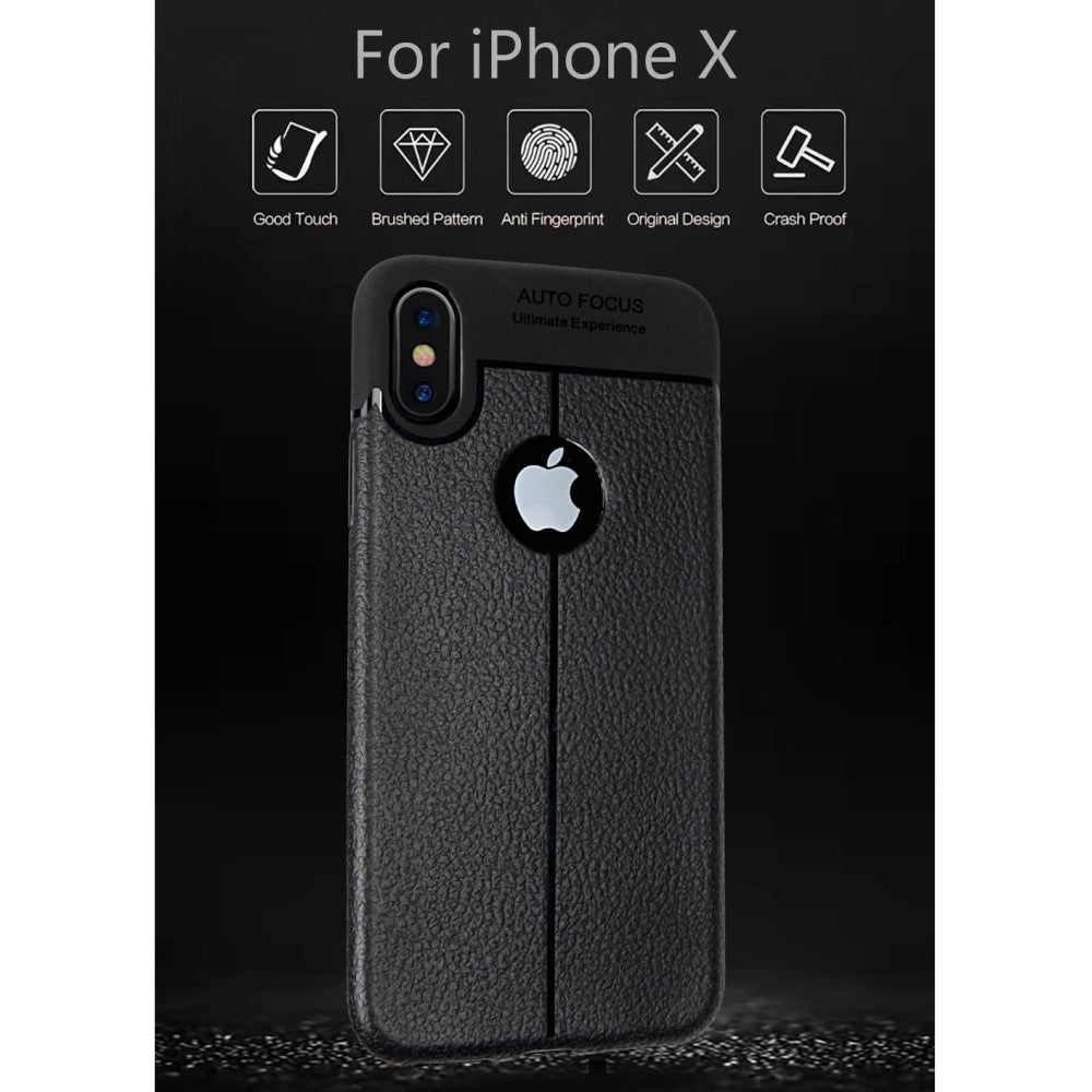 Husa Apple iPhone X Zore TPU moale Negru-9