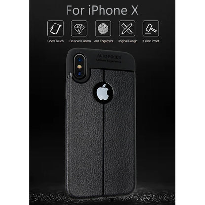 Husa Apple iPhone X Zore TPU moale Negru-9