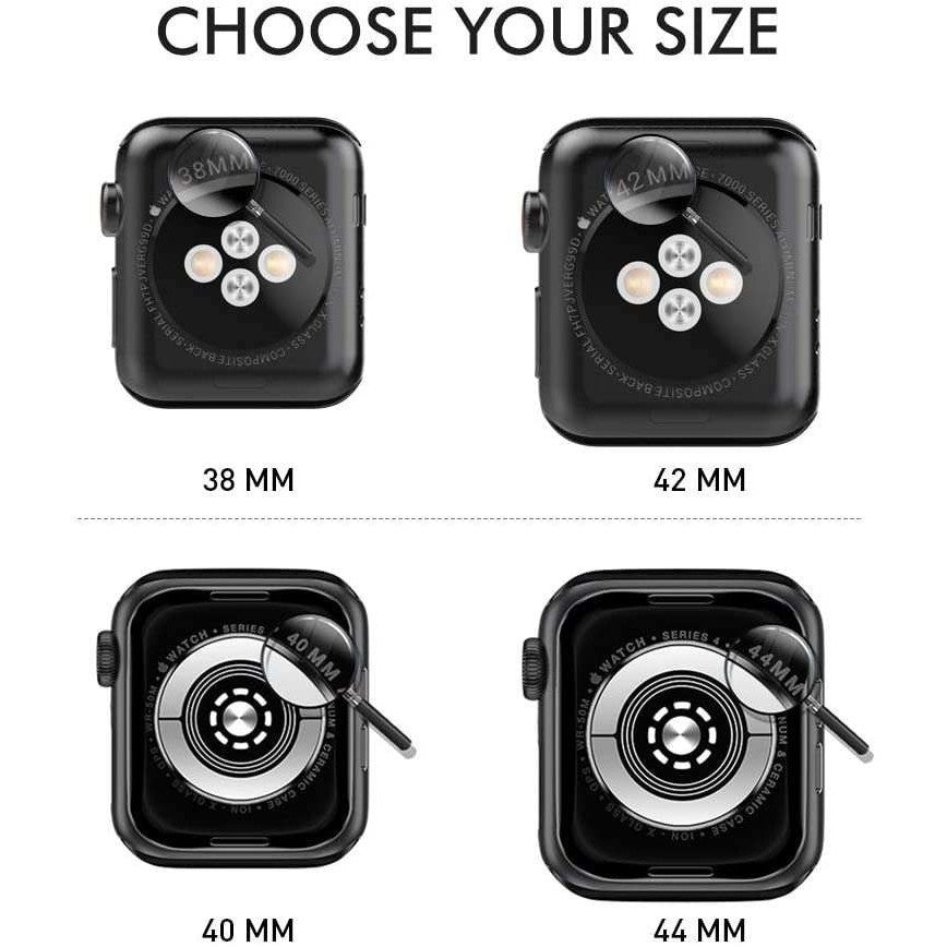 Husa Apple Watch Series 2/3 42 mm Full Tpu 360 Transparent, Flippy-3