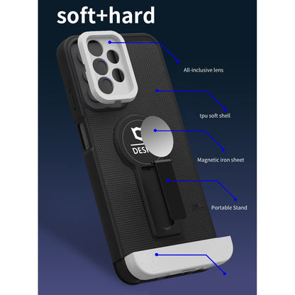 Husa Armor Design cu Stand pentru Apple iPhone 11 Pro Max, Negru/Alb, Suport Auto Magnetic, Wireless Charge, Protectie Antisoc, Flippy-5