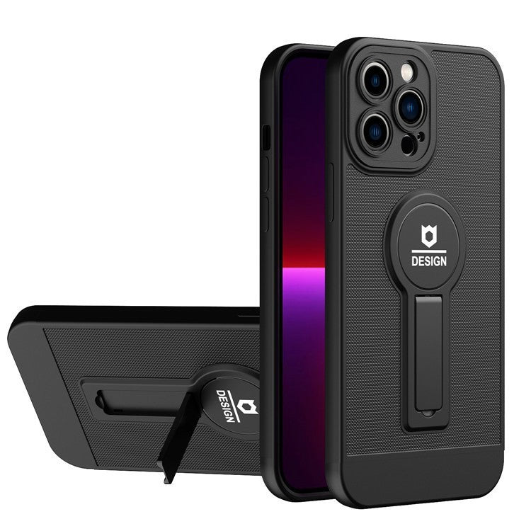 Husa Armor Design cu Stand pentru Apple iPhone 11 Pro, Negru, Suport Auto Magnetic, Wireless Charge, Protectie Antisoc, Flippy-0