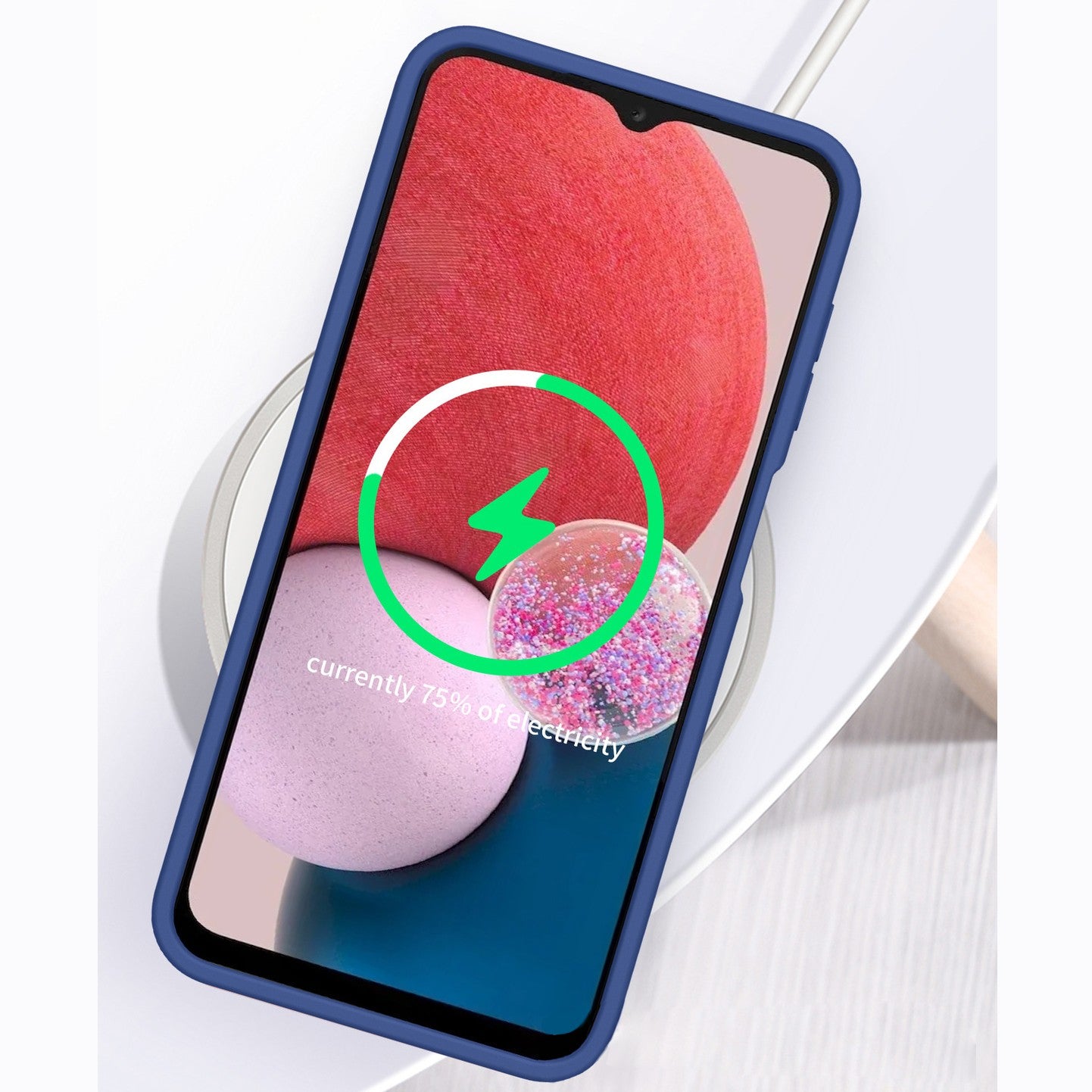 Husa Armor Design cu Stand pentru iPhone 11 Pro, Albastru/ Verde, Suport Auto Magnetic, Wireless Charge, Protectie Antisoc, Flippy-2