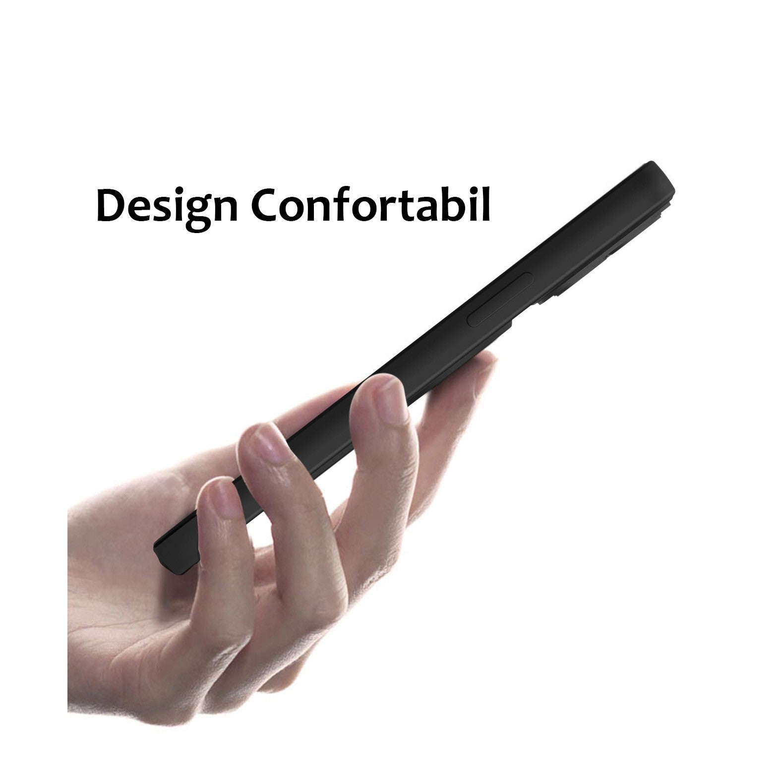 Husa Armor Design cu Stand pentru iPhone 12, Negru/Alb, Suport Auto Magnetic, Wireless Charge, Protectie Antisoc, Flippy-3