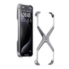 Husa Armor X Compatibila cu iPhone 15, Flippy, Aliaj de Aluminiu, Antisoc, Antizgarieturi, Impermeabila, Margini cu 2 Straturi, Aderent, Montare Usoara, Surubelnita Inclusa, Gri Metalizat-0
