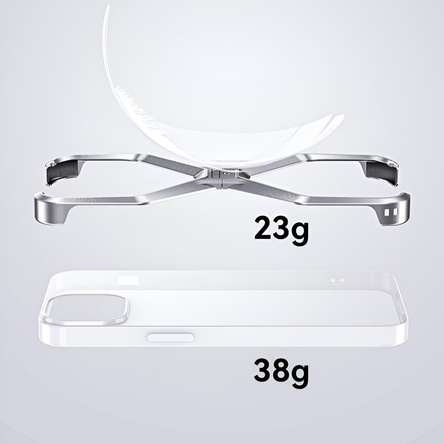 Husa Armor X Compatibila cu iPhone 15 Pro Max, Flippy, Aliaj de Aluminiu, Antisoc, Antizgarieturi, Impermeabila, Margini cu 2 Straturi, Aderent, Montare Usoara, Surubelnita Inclusa, Gri Metalizat-2