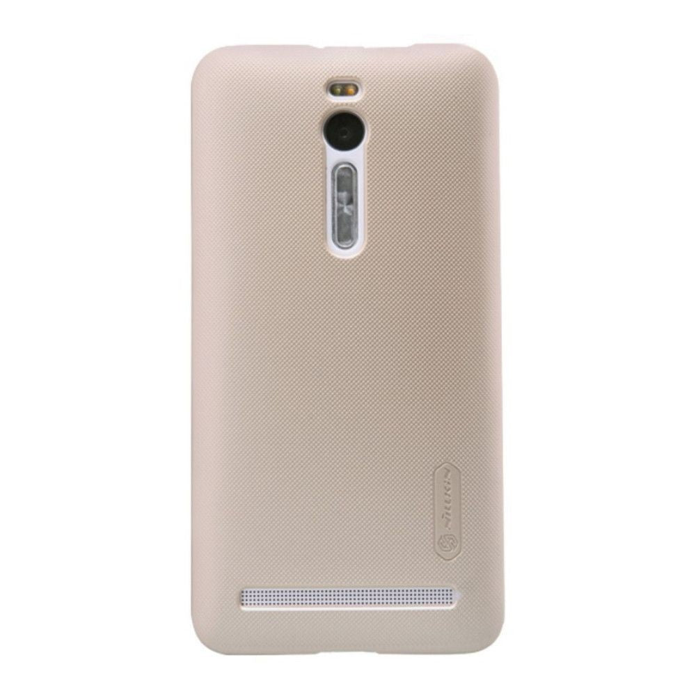 Husa Asus Zenfone 2 Laser ZE500KG Nillkin Frosted Shield Auriu + Folie de protectie-0